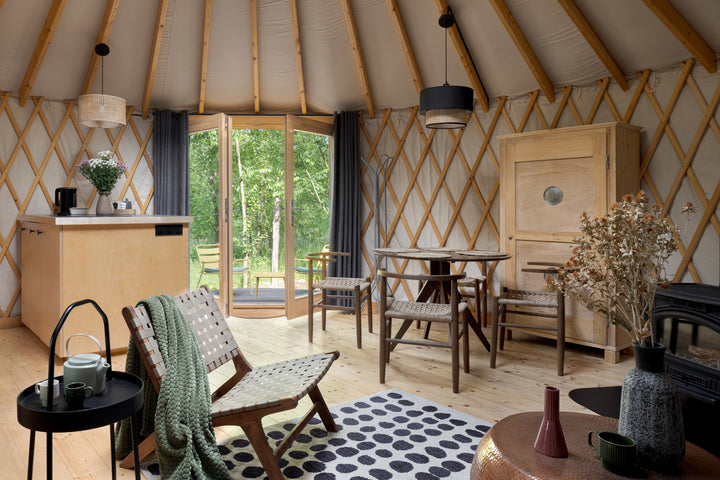 interior of a modern yurt
