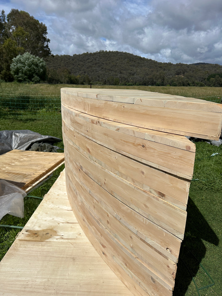 Yurt base fully insulated ready to be installed
